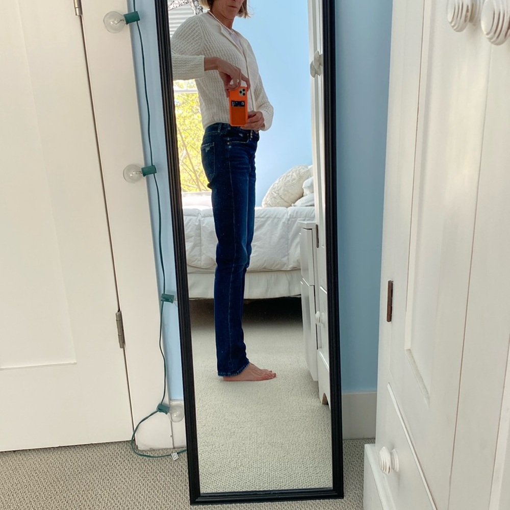 MOTHER Straight Leg Jeans - Dark Blue